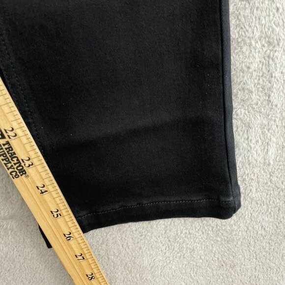 32 Degrees Women's Size M Black Mid-Rise Straight Leg Stretch Jean Pull on N0159 - Picture 9 of 13